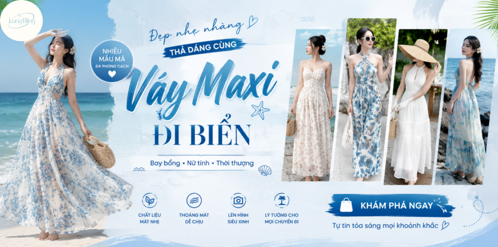 Váy maxi đi biển